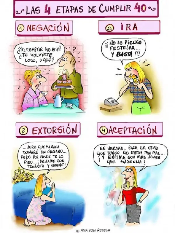 Imágenes graciosas 40 años
