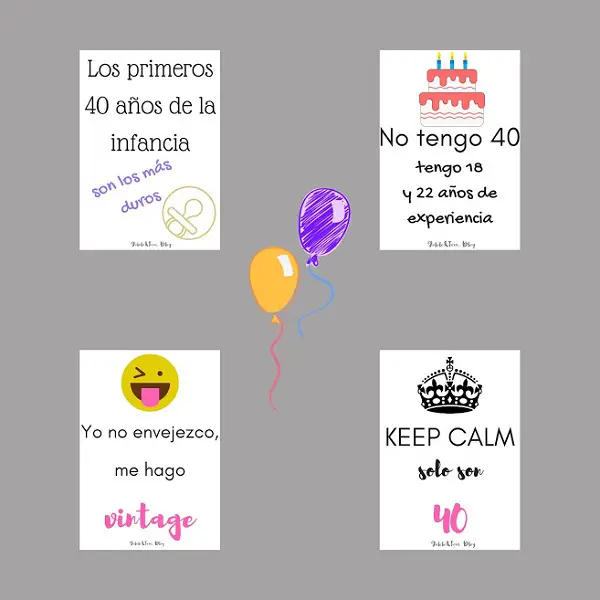 Imágenes graciosas 40 años