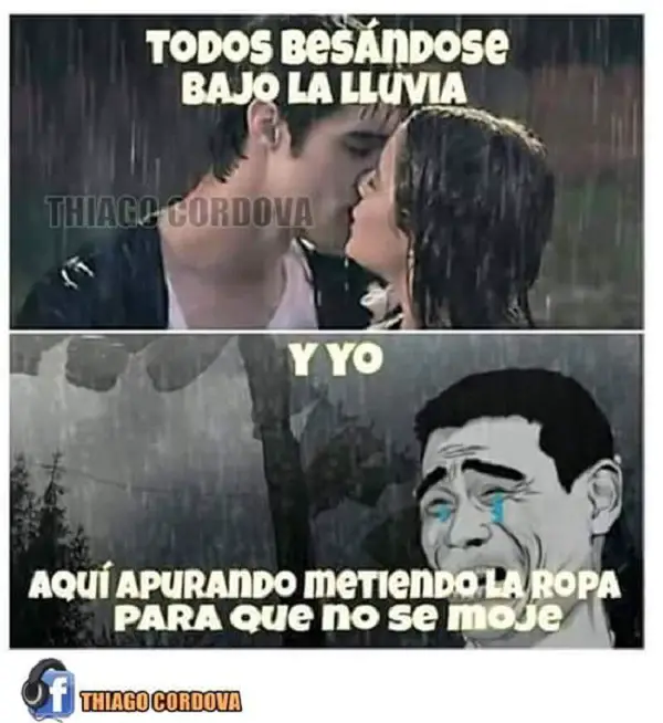 Imágenes graciosas bajo la lluvia