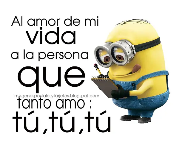 Imágenes graciosas de amor de los minnions
