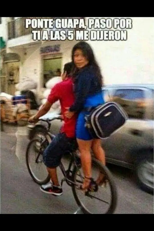 Imágenes graciosas en bicicleta