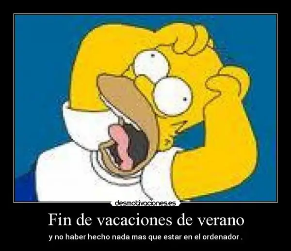 Imágenes graciosas fin de vacaciones