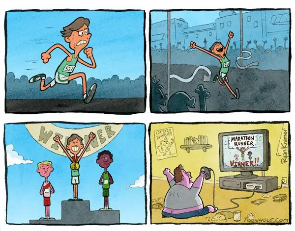 Imágenes graciosas haciendo deporte
