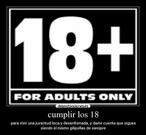 Imágenes graciosas 18 años