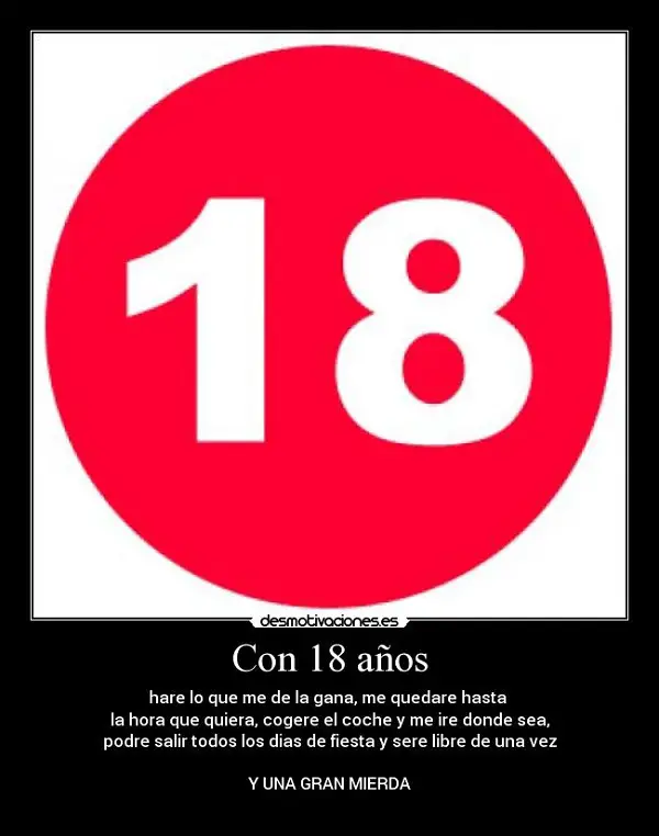 Imágenes graciosas 18 años