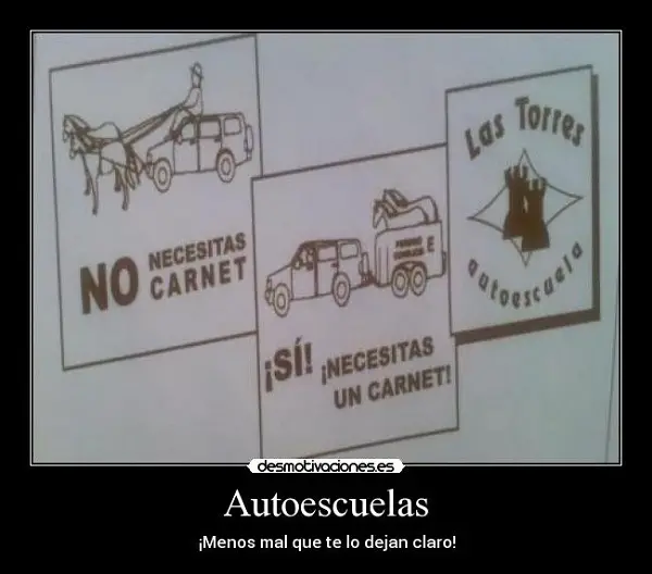 Imágenes graciosas autoescuelas