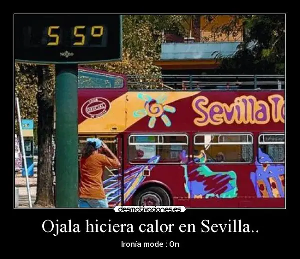 Imágenes graciosas calor en sevilla