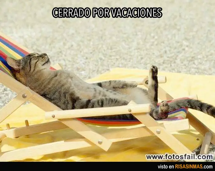 Imágenes graciosas cerrado por vacaciones