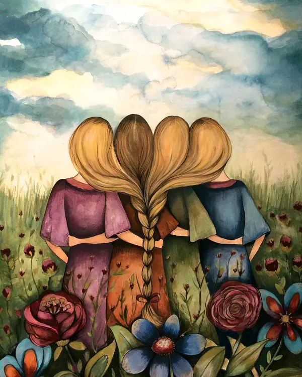 Imágenes graciosas de 4 hermanas