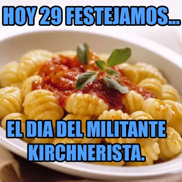 Imágenes graciosas del día del ñoquis