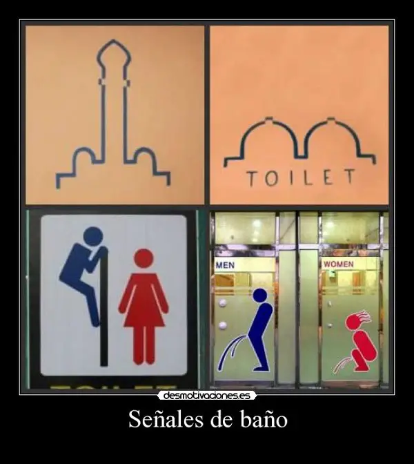 Imágenes graciosas en el baño