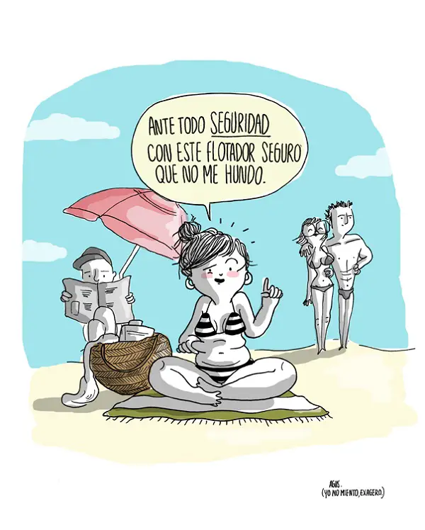 Imágenes graciosas en la playa con frases
