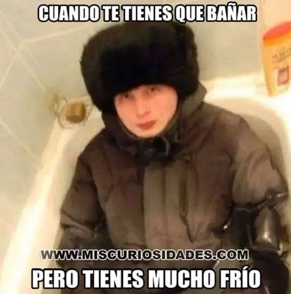 Imágenes graciosas hace mucho frío